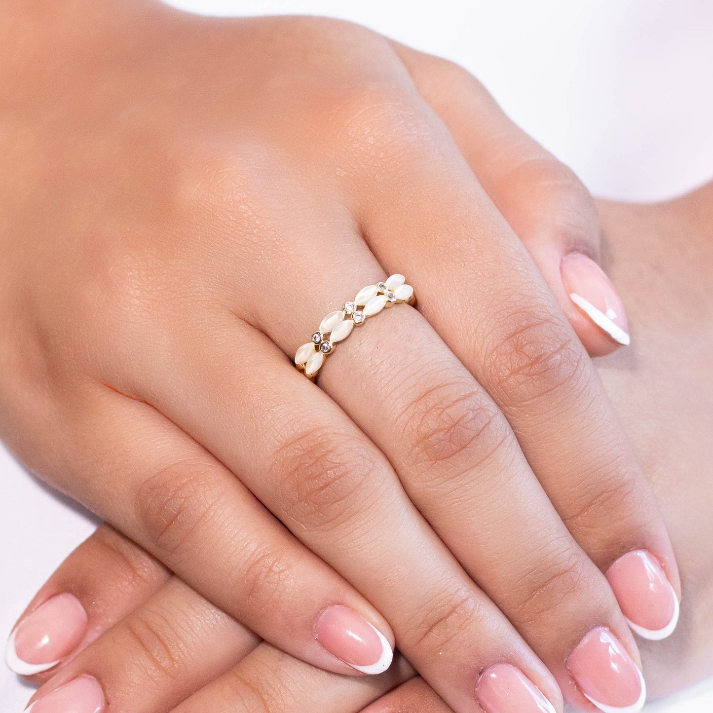 Anillo doble gema Amulí