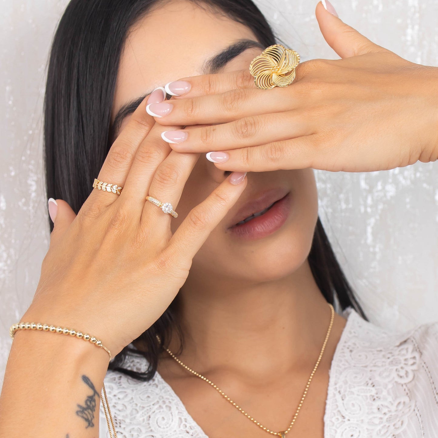 Anillo argolla microzircones