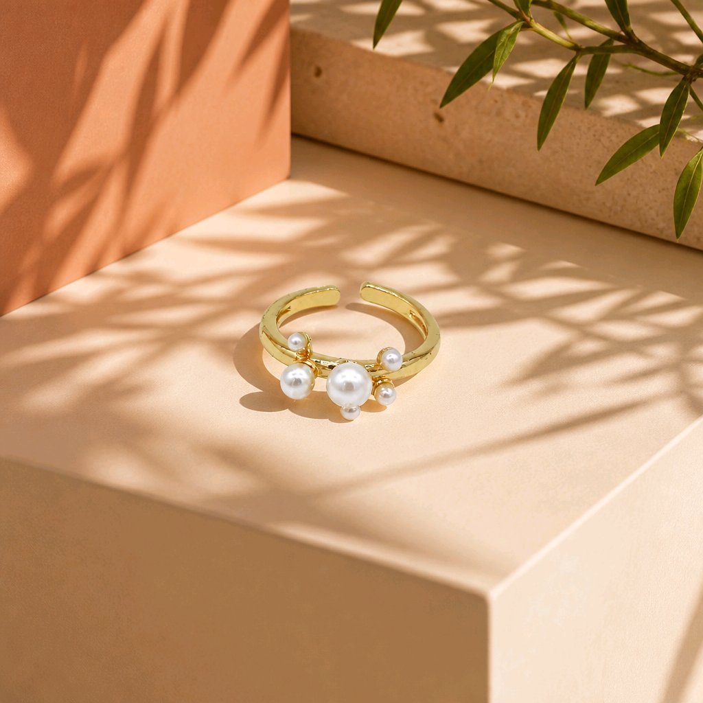 Anillo perlas