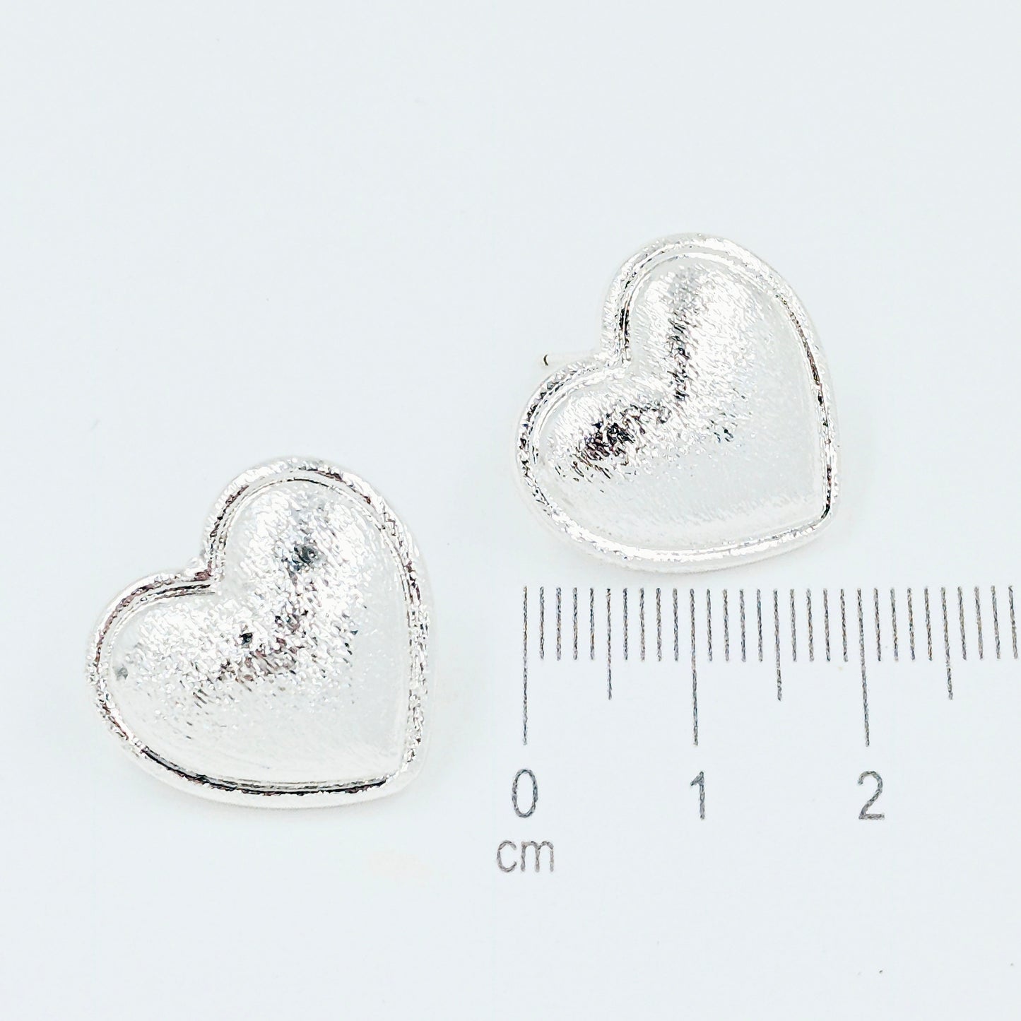 Arete corazon biselado P
