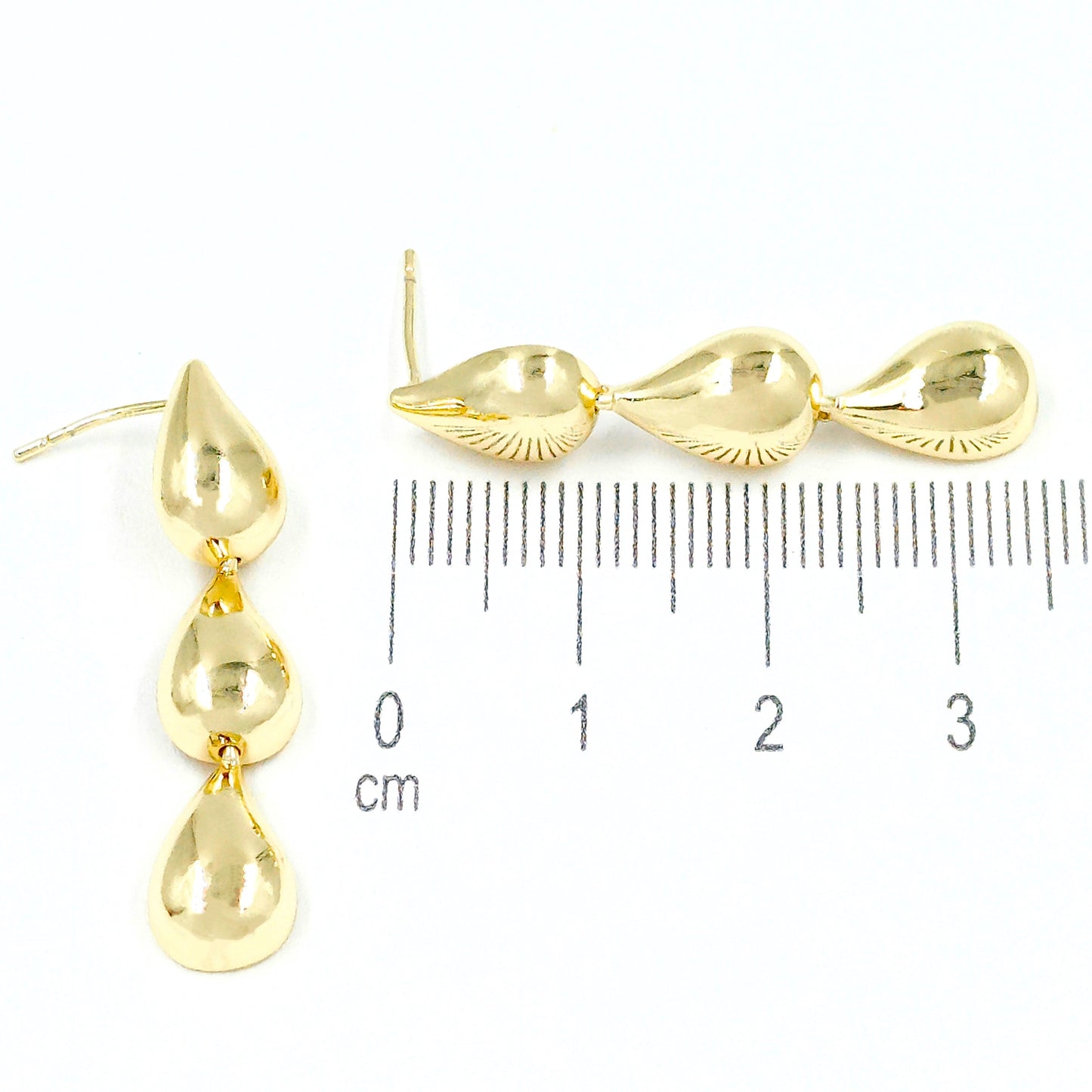 Arete gotas dijes