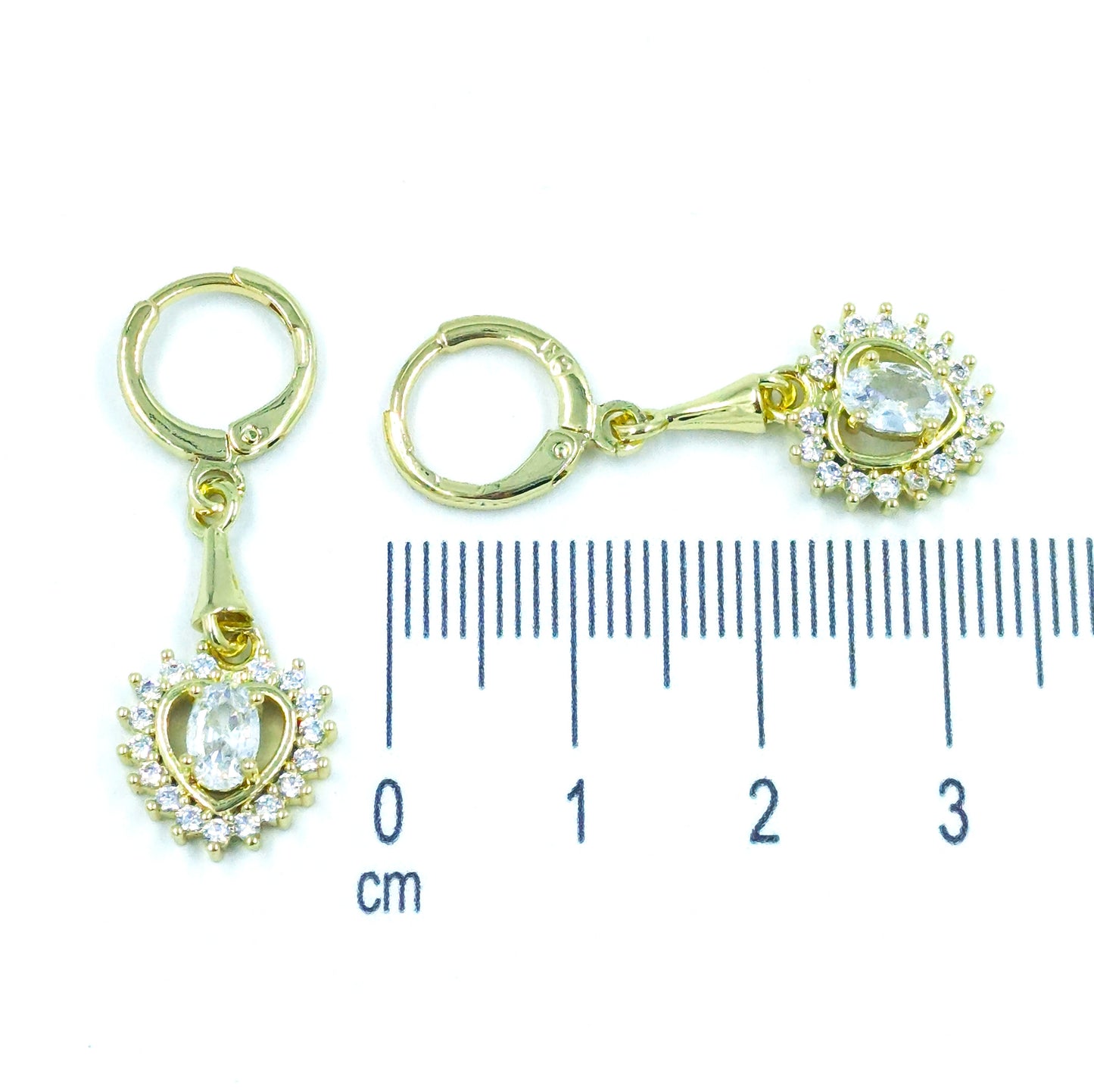 Arete corazón cristal