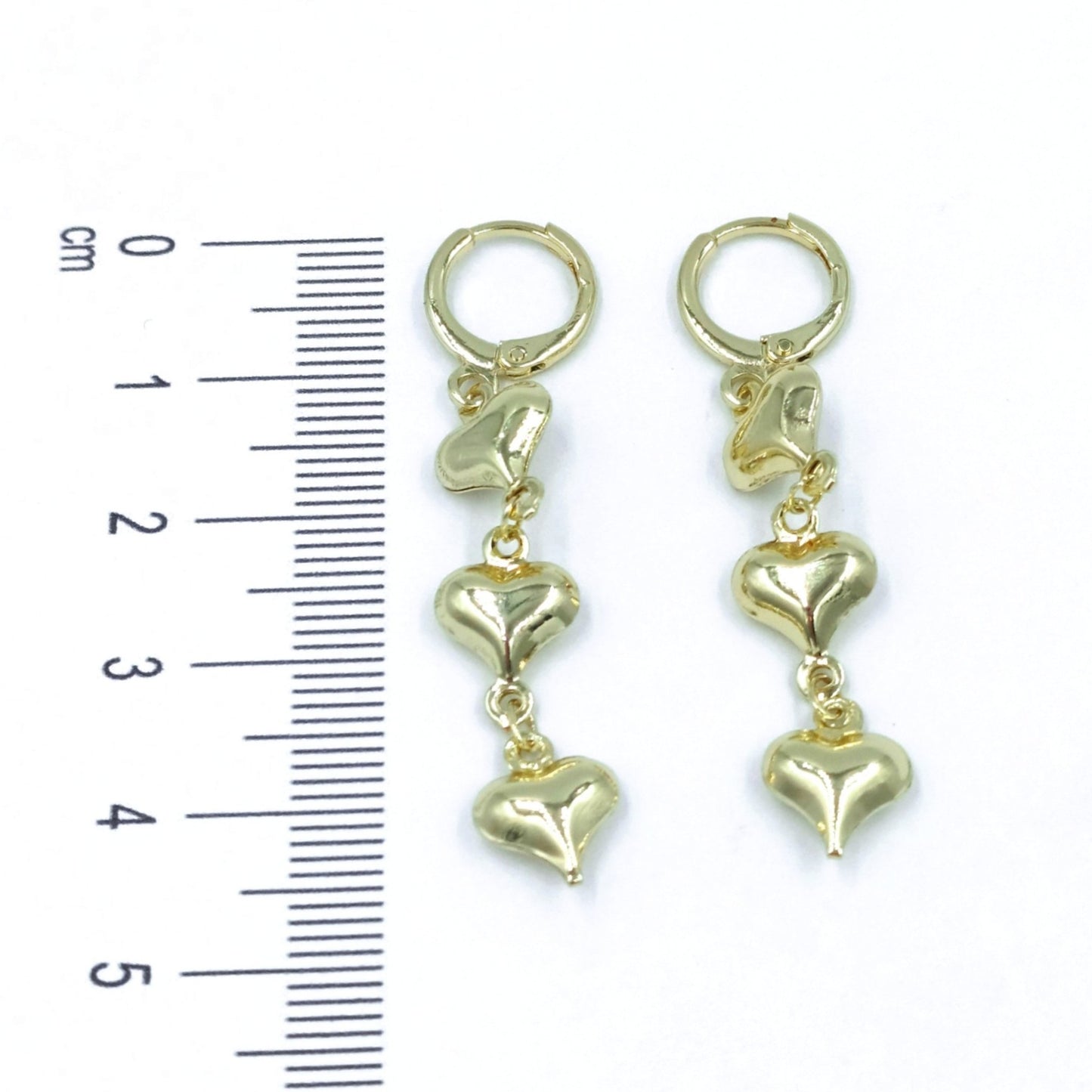 Arete lluvia corazones
