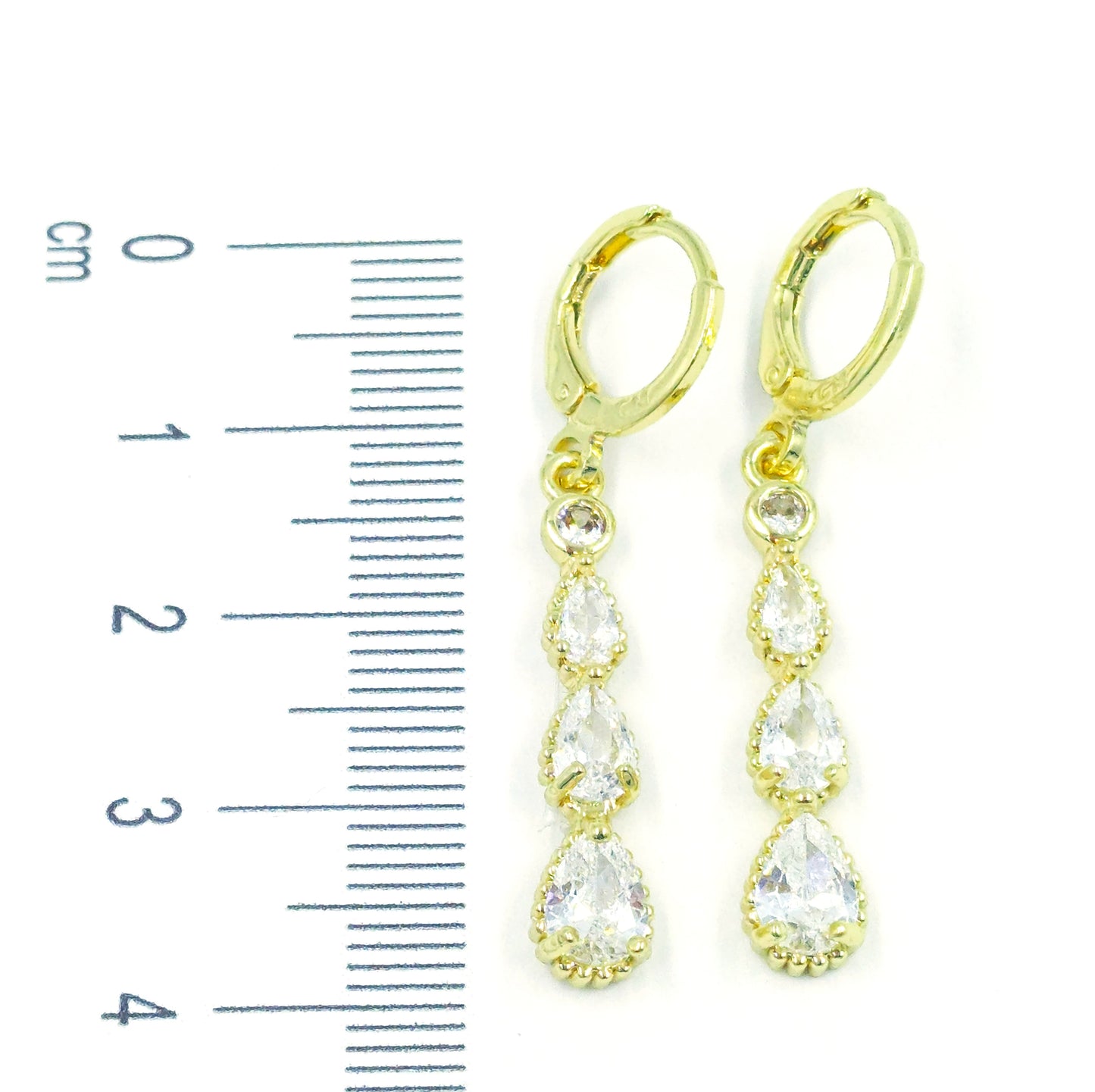 Arete gotas zircón