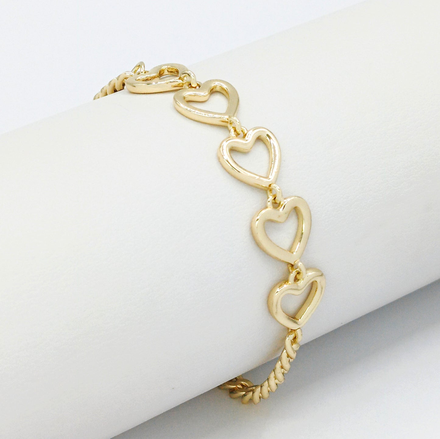 Pulsera silueta corazones Amulí