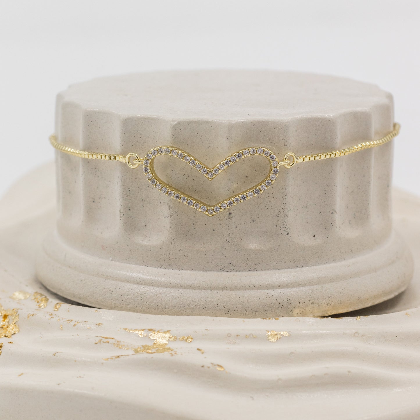Pulsera silueta corazon Amulí