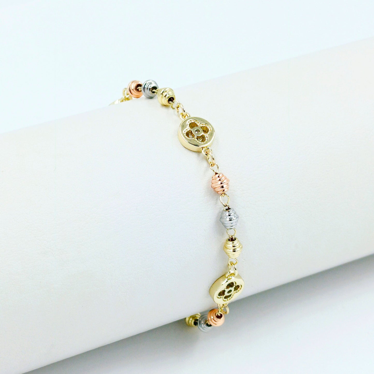 Pulsera tres oros van cleef