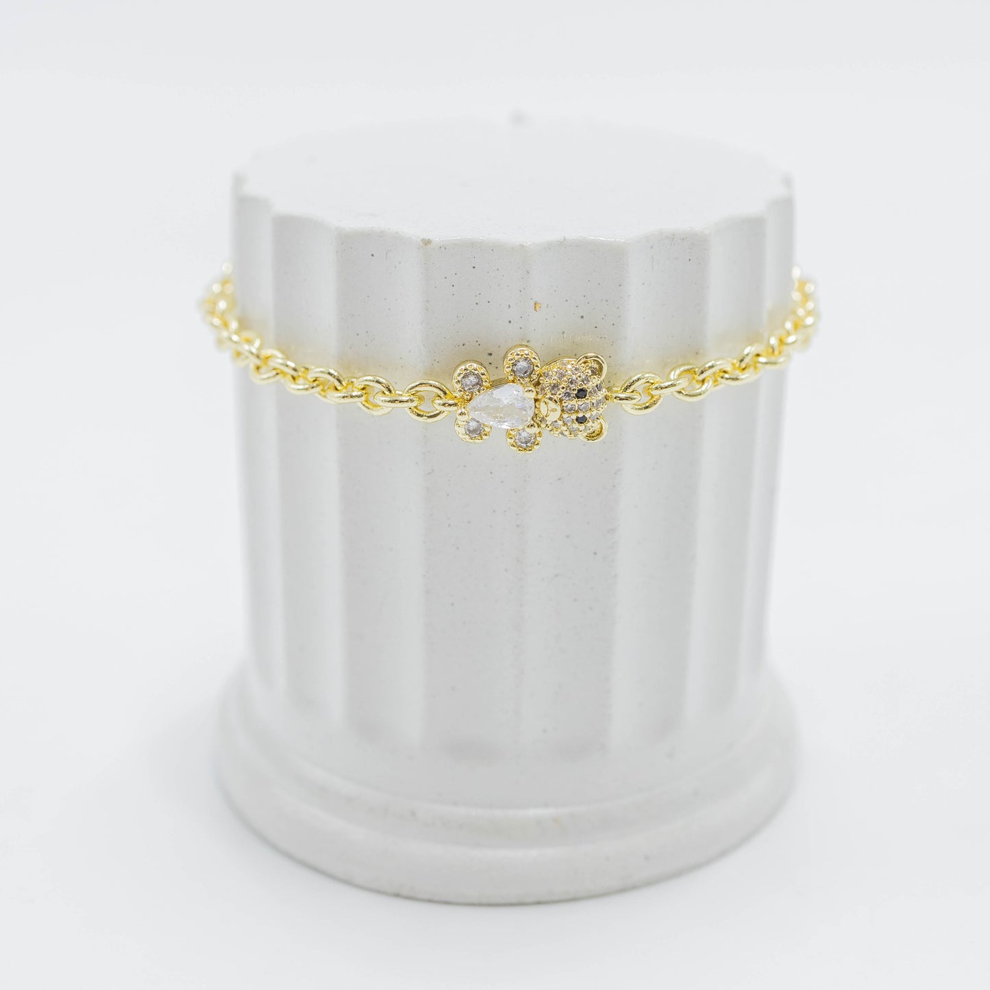 Pulsera oso zircón