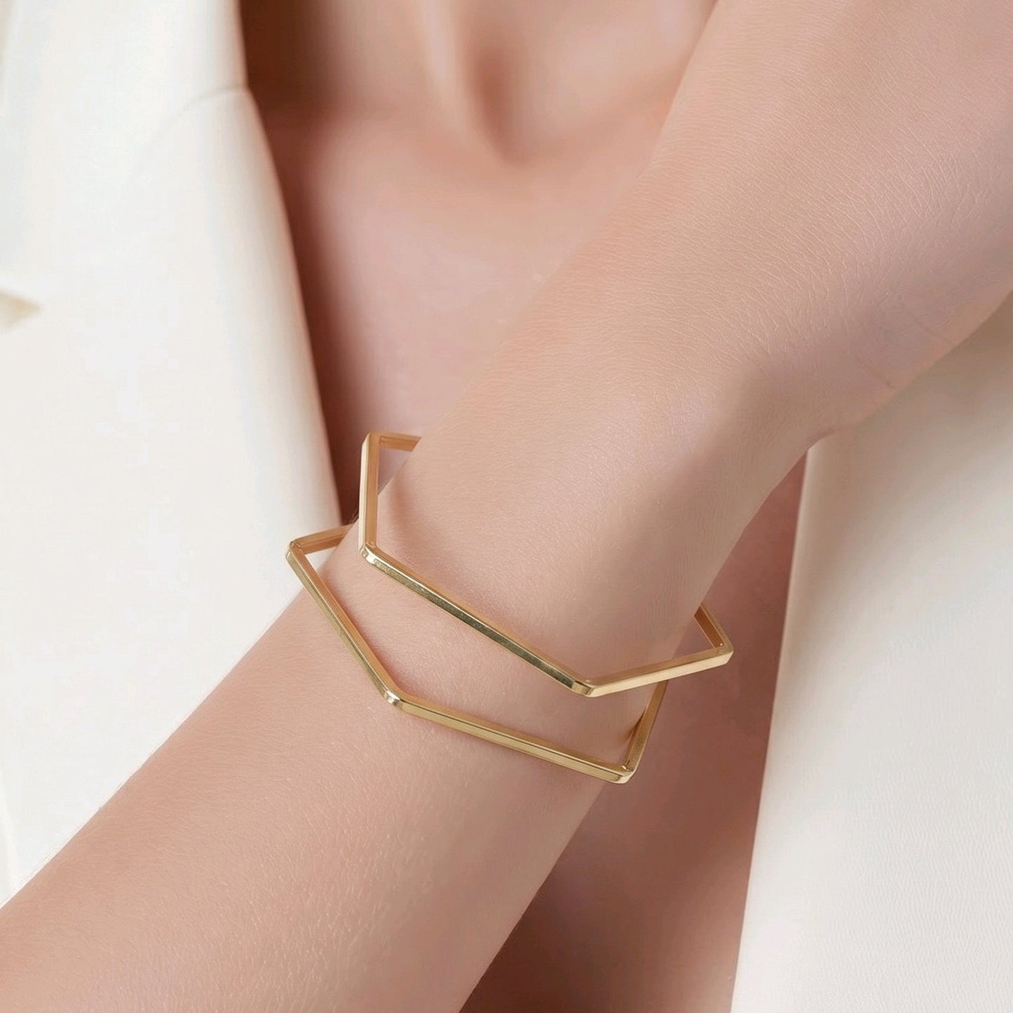 Pulsera aro exagonal