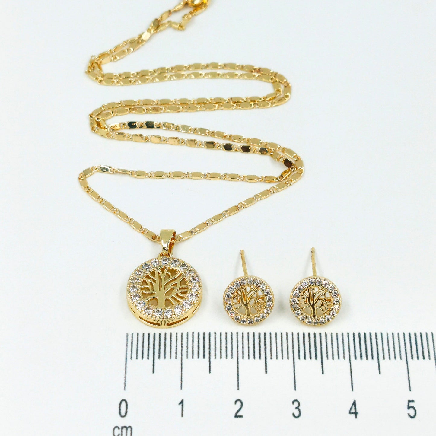 Collar rodio árbol vida