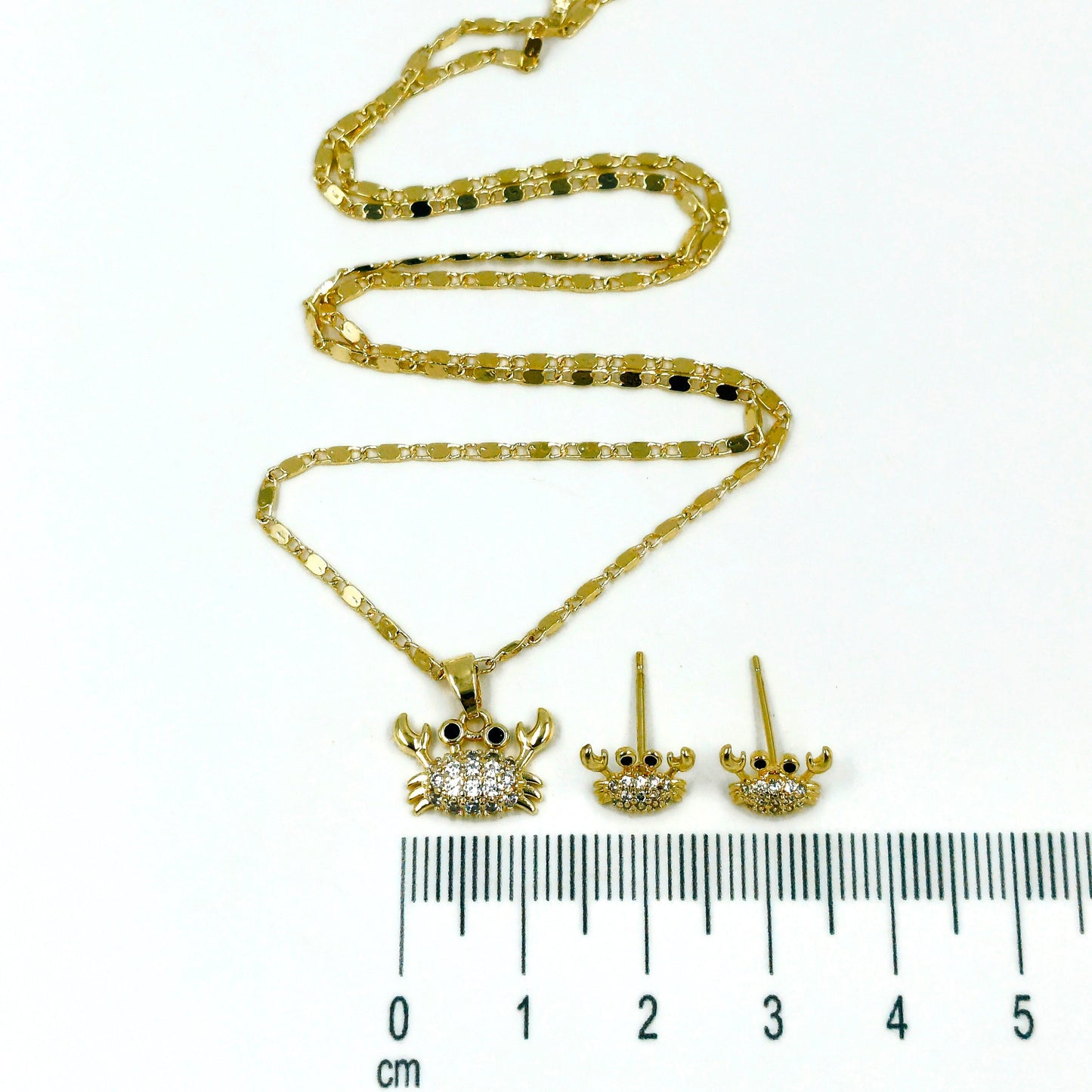 Collar rodio cangrejo