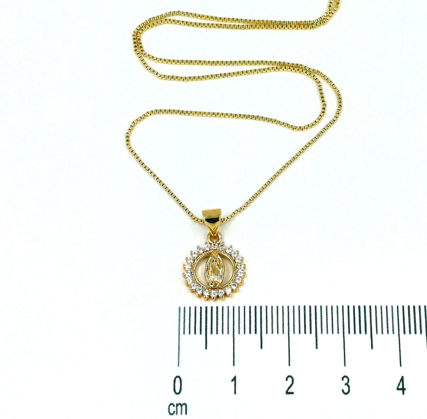 Collar rodio medallita