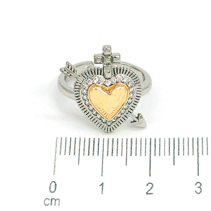 Anillo corazon cupido
