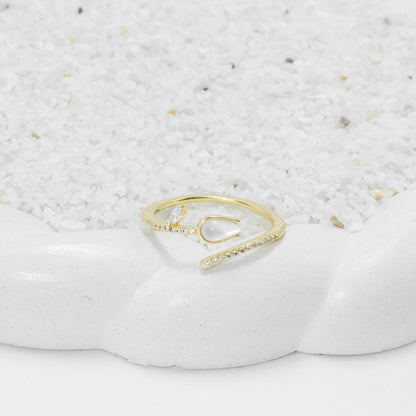 Anillo rosa nácar