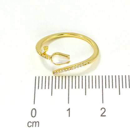 Anillo rosa nácar