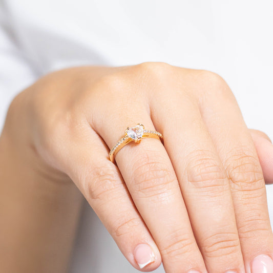 Anillo argolla zircón  Amulí