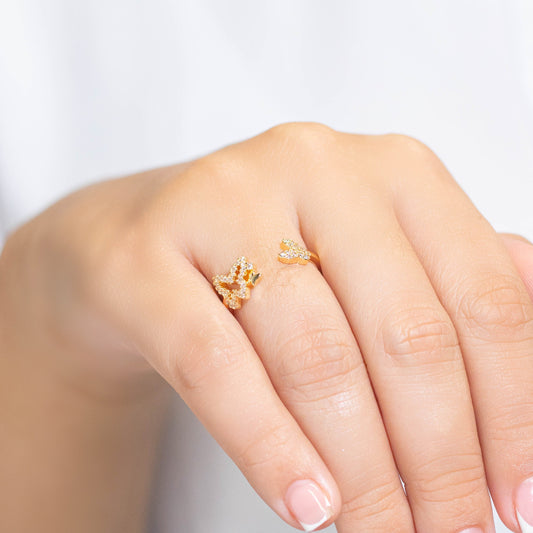 Anillo mariposas  Amulí