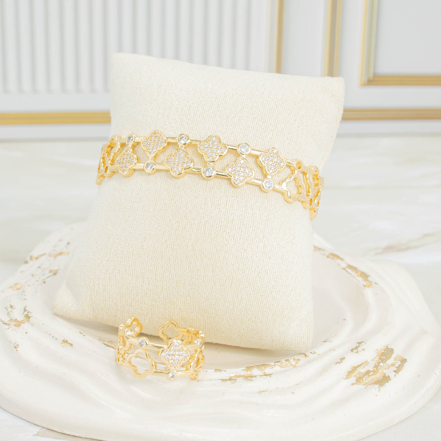 Pulsera + anillo set van cleef