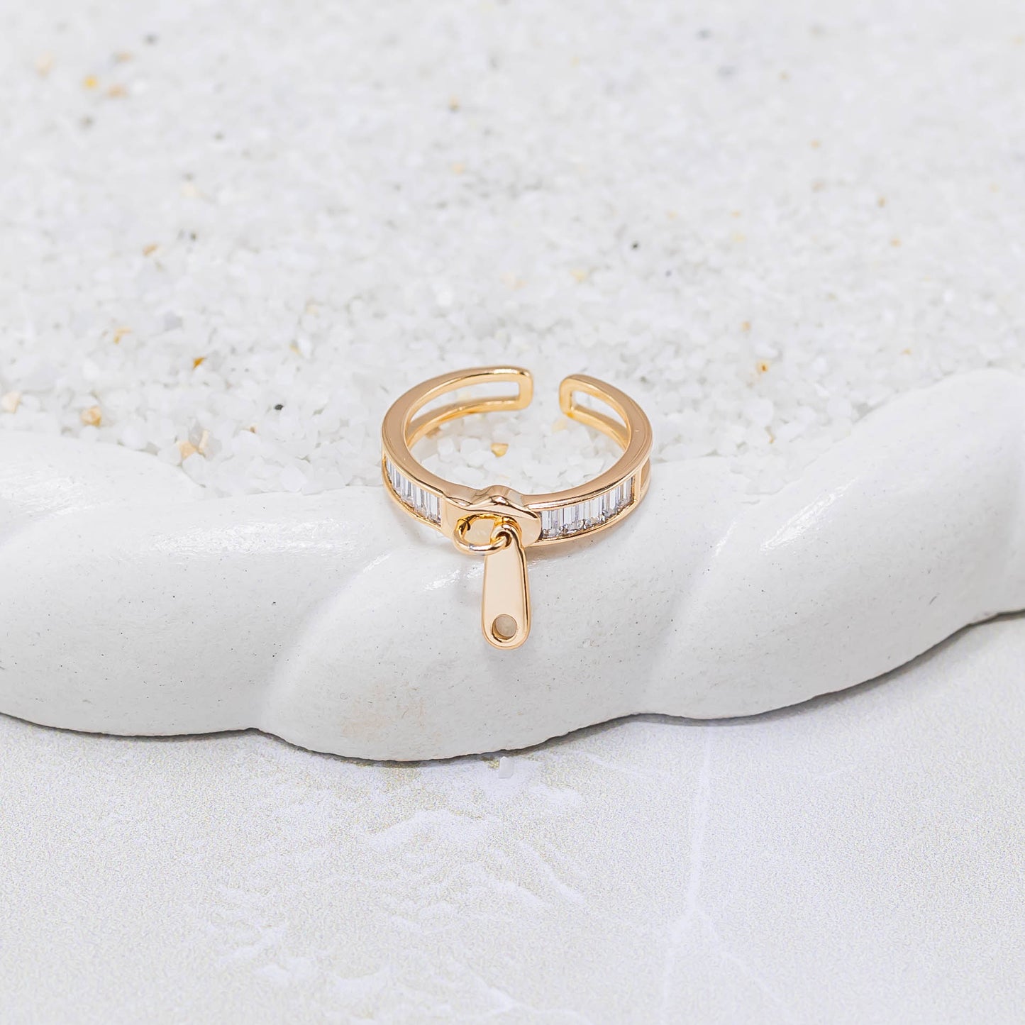 Anillo cierre baguette