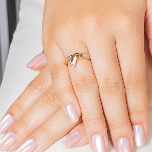 Anillo cierre baguette
