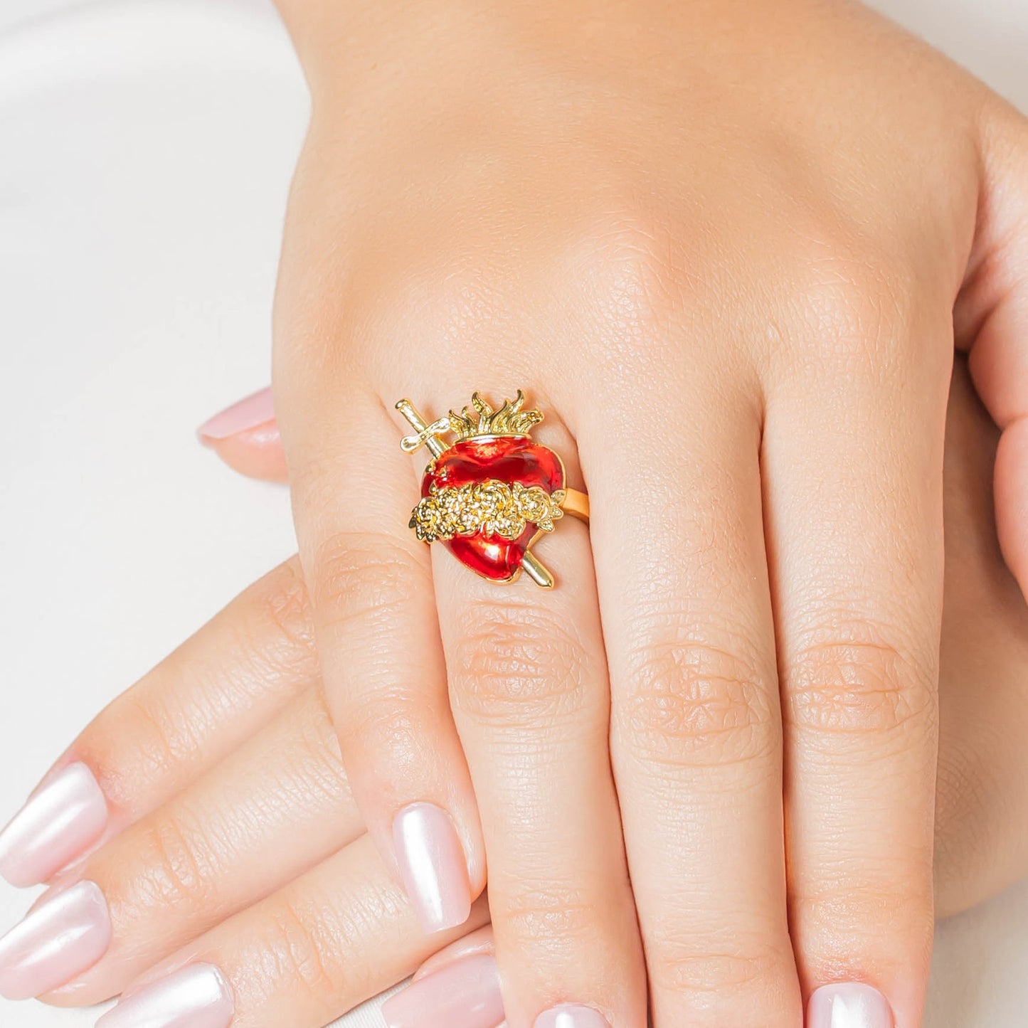 Anillo corazón de Jesús
