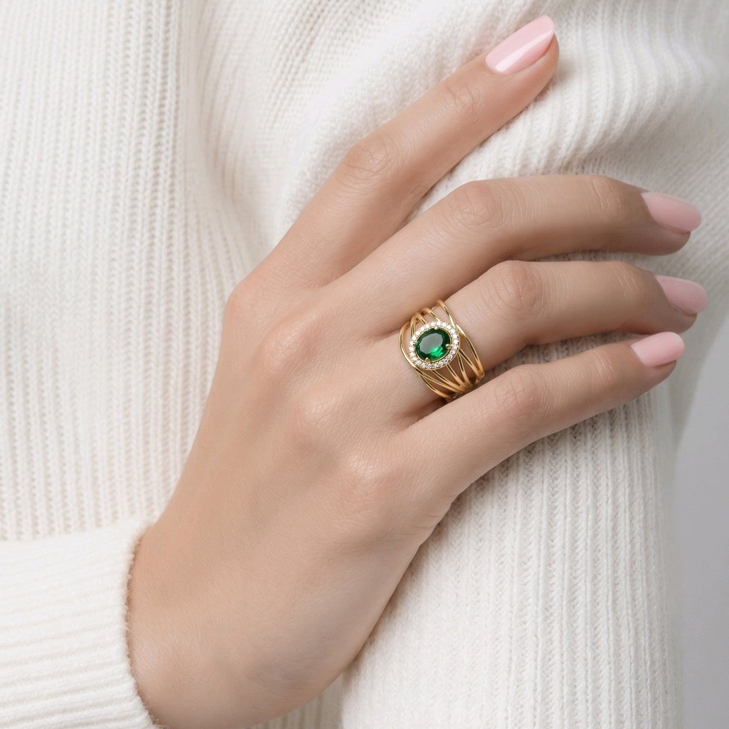 Anillo esmeralda