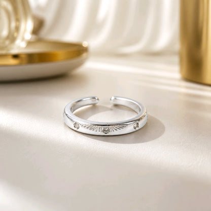 Anillo baño de plata