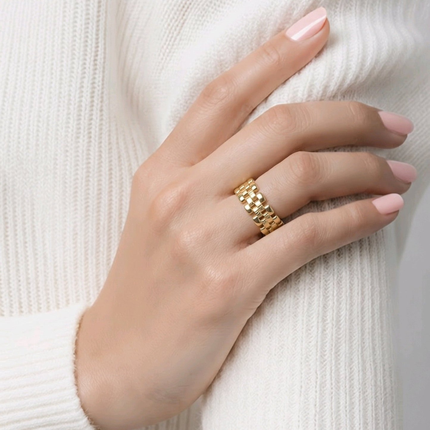 Anillo corazón liso