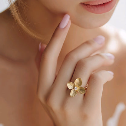 Anillo flor