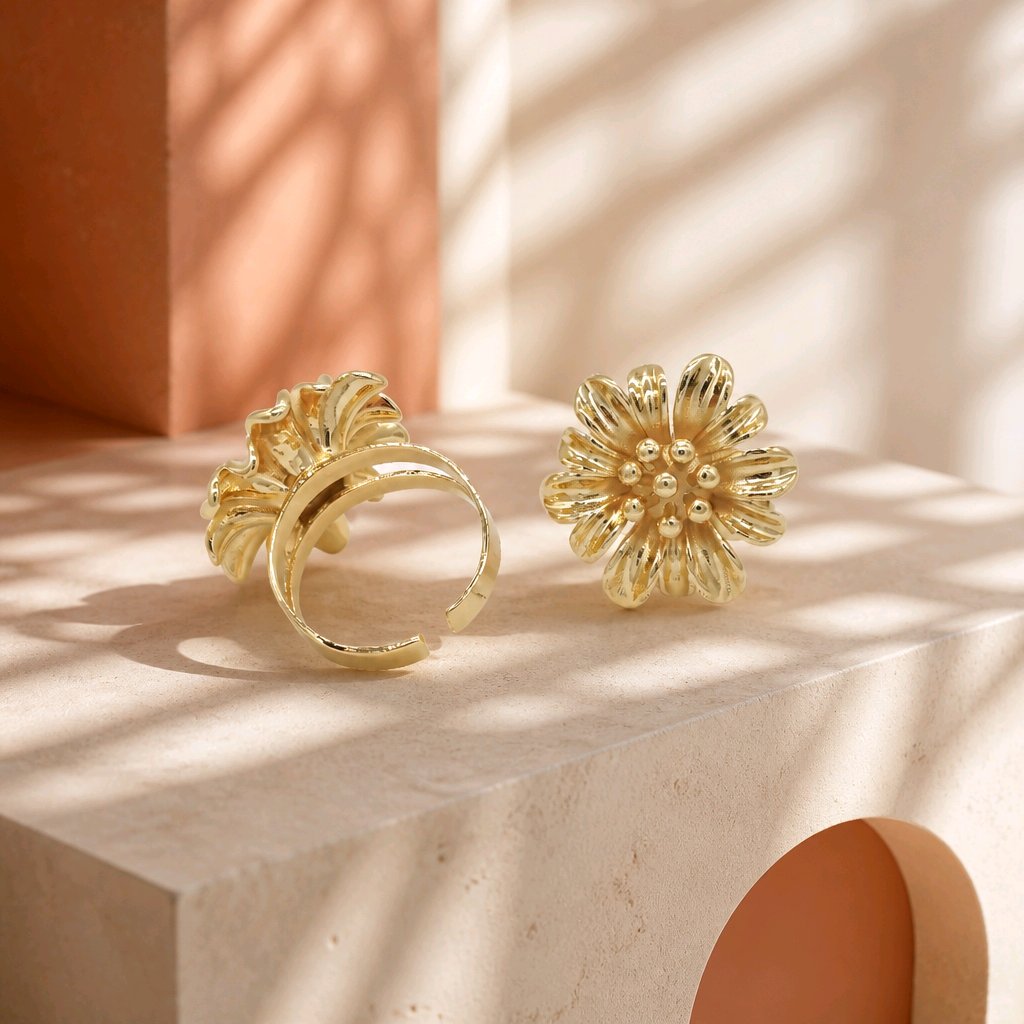 Anillo maxi flor