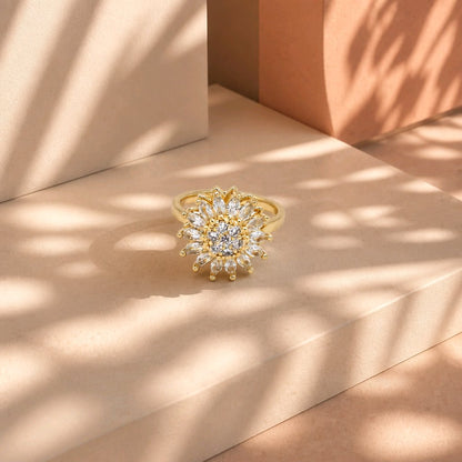 Anillo giratorio girasol