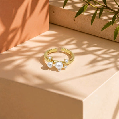 Anillo perlas