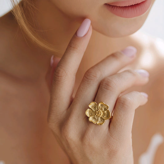 Anillo flor