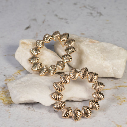 Arete aro conchas (3cm)