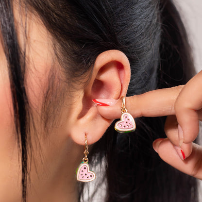 Arete dije sandia rosa  Amulí