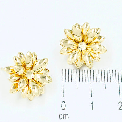 Arete flor lisa