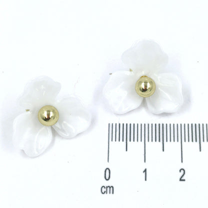 Arete flor balín