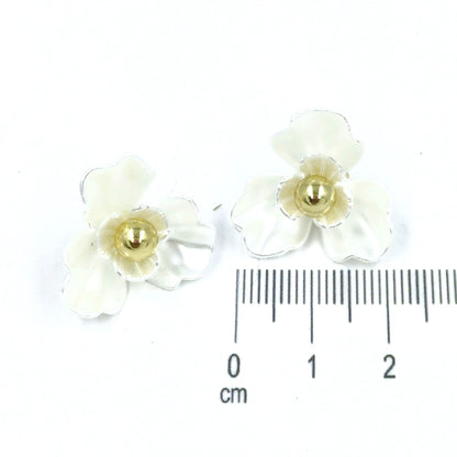 Arete flor doble balín