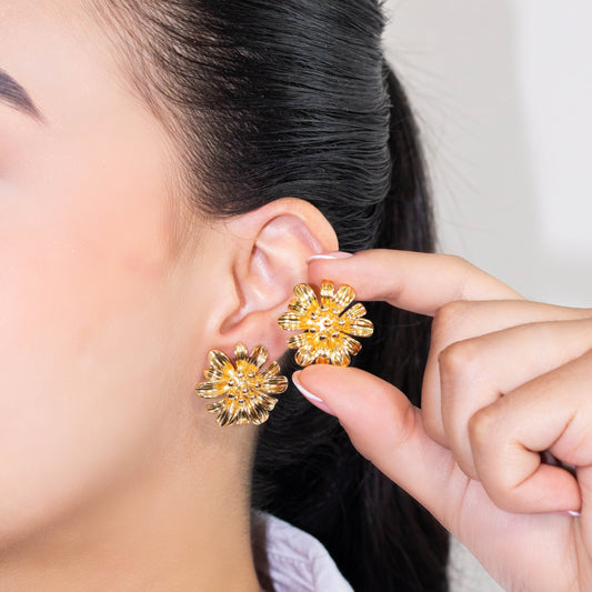 Arete flor  Amulí