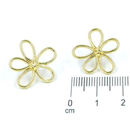 Arete flor silueta