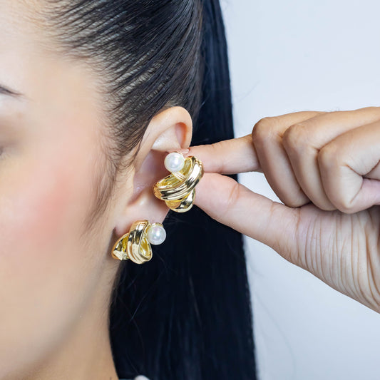 Arete perla  Amulí