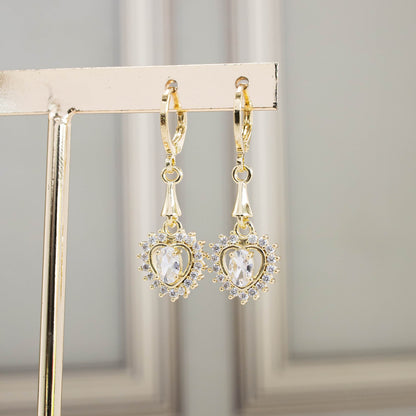 Arete corazón cristal