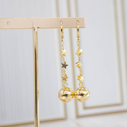 Arete estrellas balín