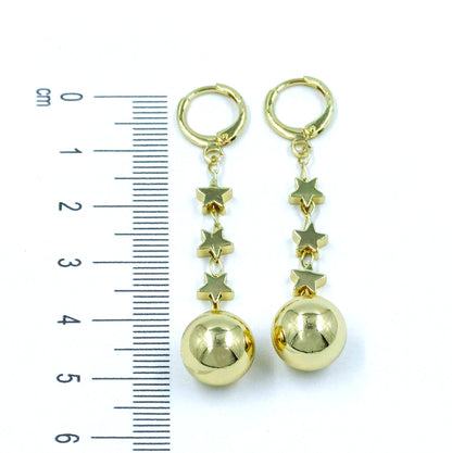 Arete estrellas balín