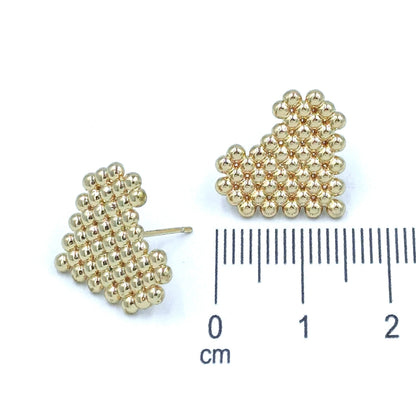 Arete corazón punto