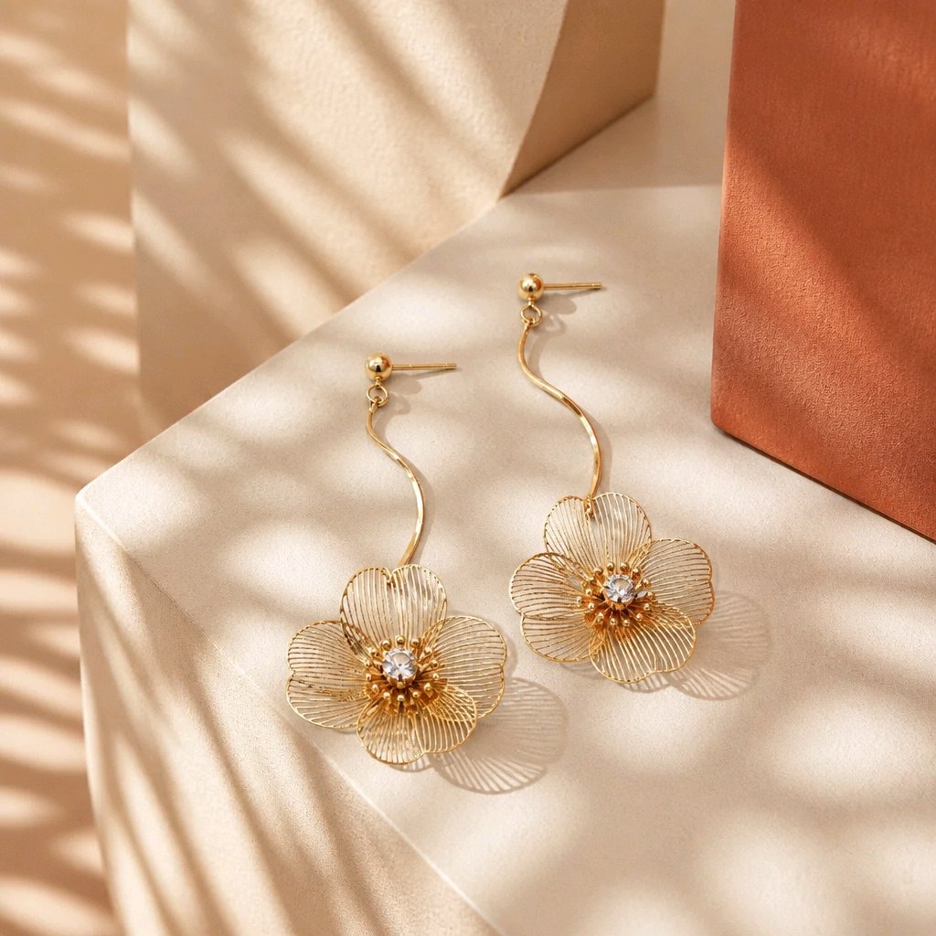 Arete maxi flor