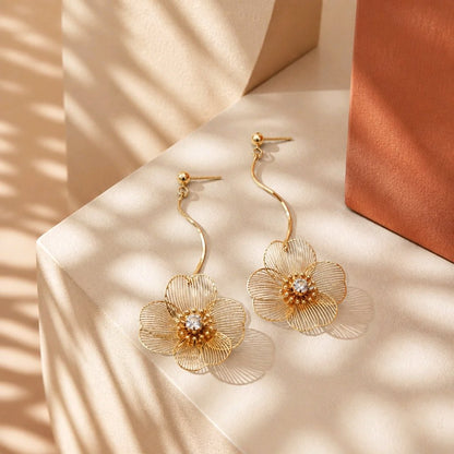 Arete maxi flor