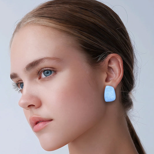 Arete resina azul cielo