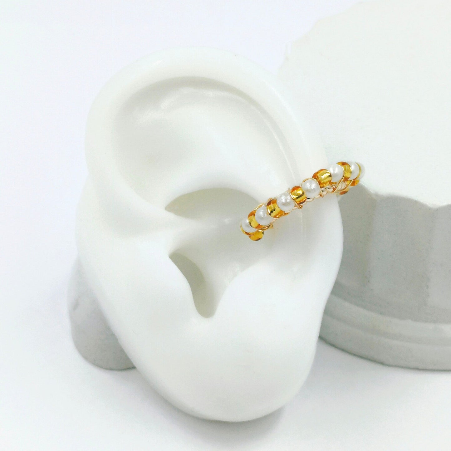Earcuff perlas