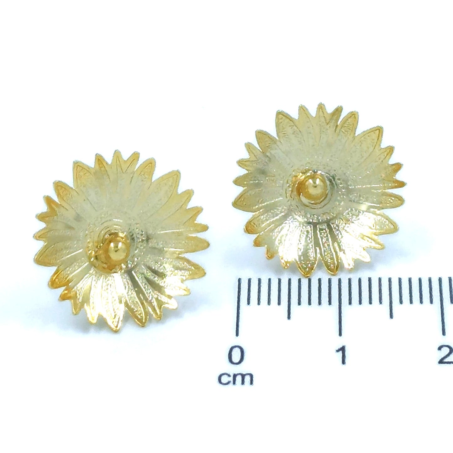 Arete bronce girasol